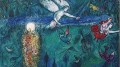 Adam and Eve expelled from Paradise detail contemporary Marc Chagall